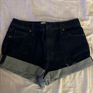Universal Thread Blue Jean Shorts High-Waisted Cuffed